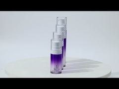 Voir la démonstration des bouteilles d'emballage cosmétique PET de couleur dégradée de 30 ml, 40 ml, 50 ml, 60 ml