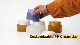 Pot de crème PP léger - Pot cosmétique en plastique personnalisable avec matériau PP de qualité alimentaire pour Skincar