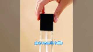 Bouteille cosmétique en verre | Emballage de bouteille de lotion en verre de luxe et de pot de crème