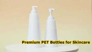 Bouteilles de lotion PET personnalisées haut de gamme pour les marques de soins de la peau