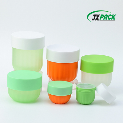 Pot à crème cosmétique en plastique PP avec bouchon à vis